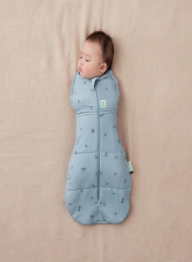 ergoPouch Cocoon Swaddle Sack 1.0 TOG - Baby Sleep Sack, Gentle Snug Fit Helps Calm Startle Reflex, Ideal for Arms In/Out Sleeping, Soft Breathable Fabric for Better Sleep (0-3 Months, Dragonflies) - Image 2