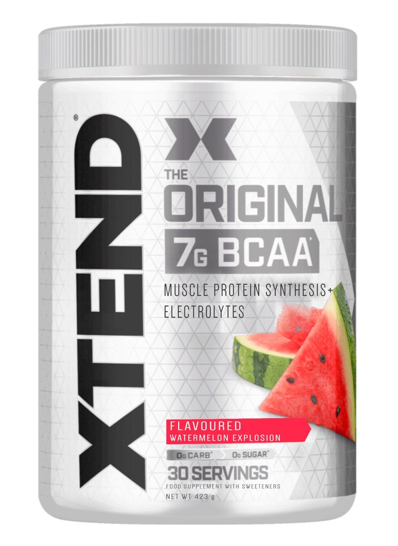 اسكتيند Xtend The Original 7g BCAA، 30 حصة، 432 جرام، انفجار بنكهة البطيخ 