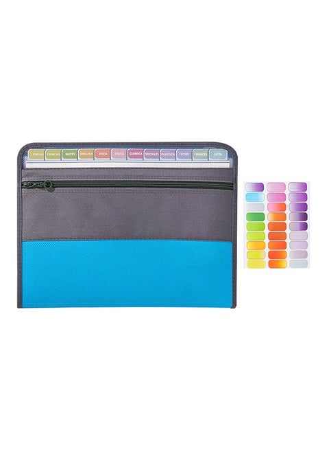Premium Durable File Folders with Color Labels, Expandable Document Folders, Convenient for Daily Storage and Access