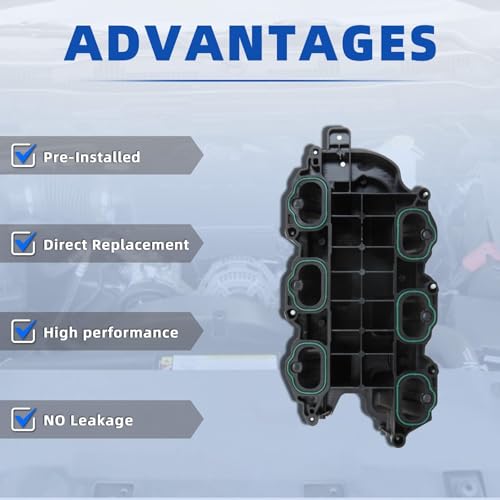 MITZONE مجموعة مجمع السحب MITZONE مع حشوة متوافقة مع سيارات جيب دودج رام شيفي 3.6L V6 من 2011-2021 جراند شيروكي رانجلر جورنّي جراند كارافان تاون آند كانتري استبدال 05184199AF - Image 3