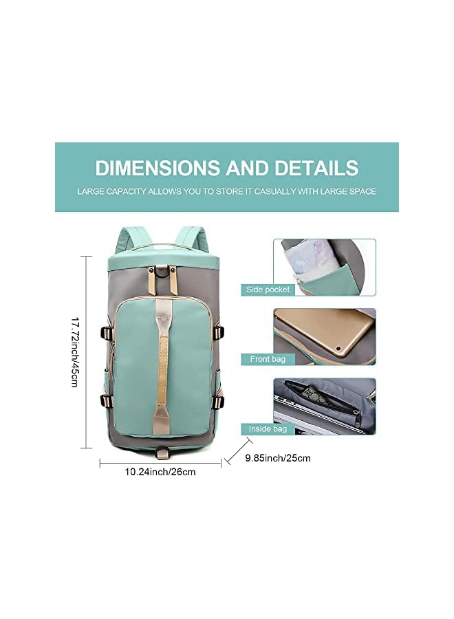 Raxoom Gym Duffle Bag for Women Lightweight Backpack Travel Weekender Bag Sport Duffel Bags with Shoes Compartment for Traveling Sporting Hiking - Image 2