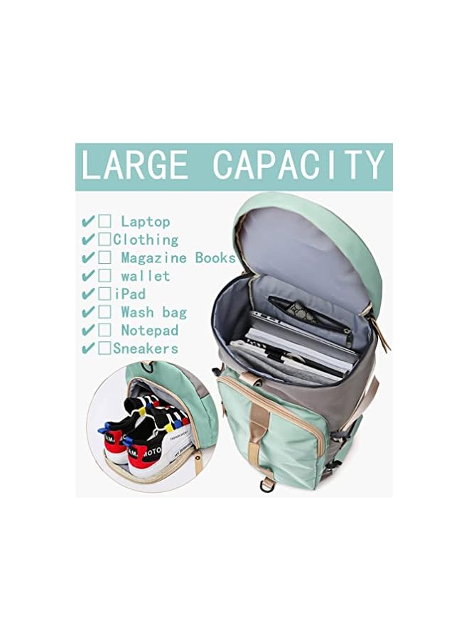Raxoom Gym Duffle Bag for Women Lightweight Backpack Travel Weekender Bag Sport Duffel Bags with Shoes Compartment for Traveling Sporting Hiking - Image 3