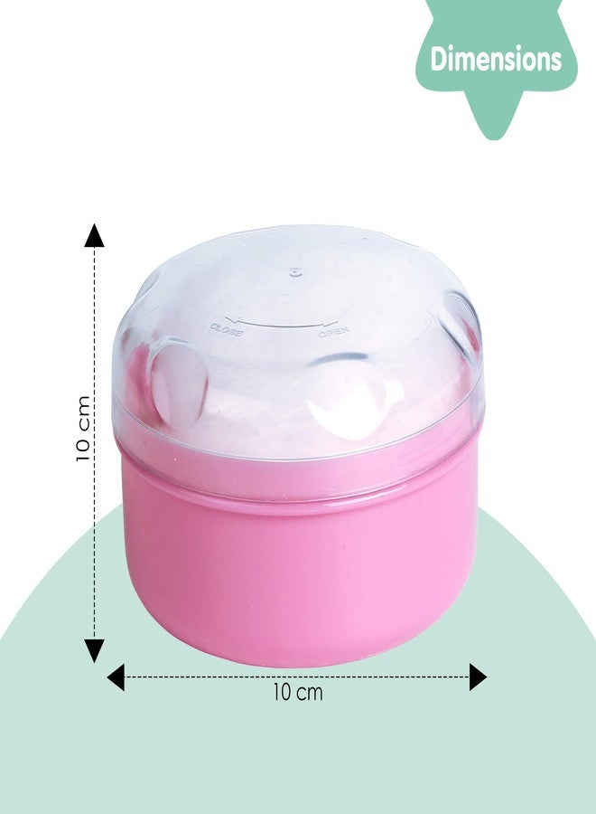 BabyMoo Baby Moo Powder Puff with Box | Soft & Gentle Powder Puff for Babies with Box Holder Container for New Born - Pink - Image 2