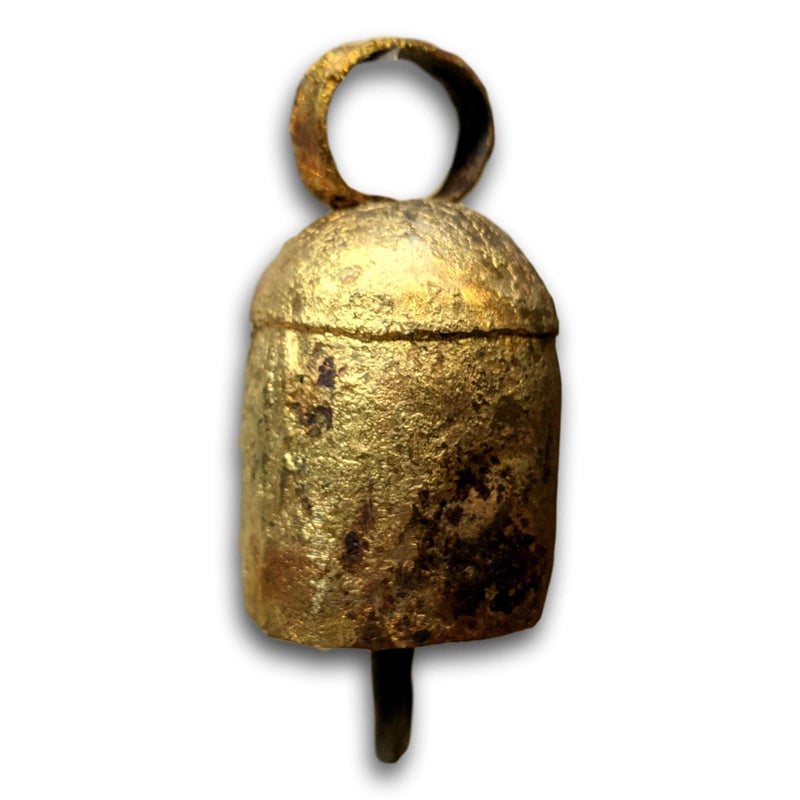 India Arts One Dozen 2.25 inches high Rounded Top Tin Bells with Metal Striker Bell Chime - Image 3