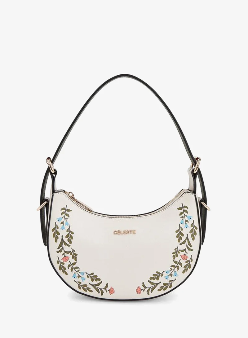 سيليست Safiano Floral Print Shoulder Bag With Adjustable Strap