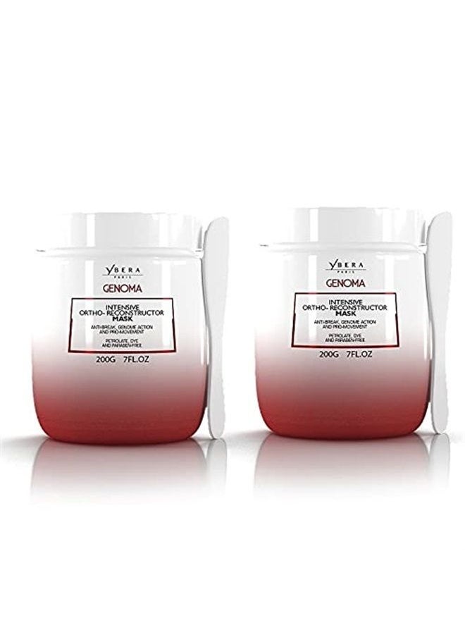 Genoma Home Care Kit | Restores the DNA of the Capillary Fiber | Renews the Cortex of the Strand to its Original State | Softness, Shine and Restructure Roots to Ends | Set of 2