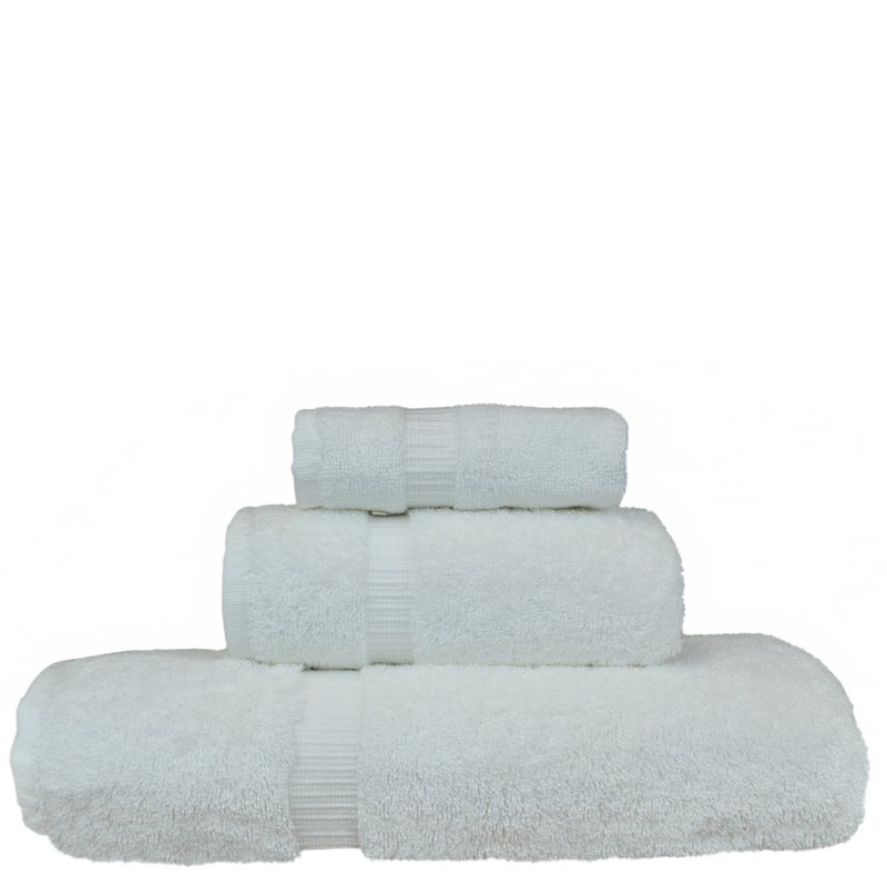 BC BARE COTTON Monogrammed Towel Set  Personalized Gift  Set of 3- Black Block Letter Embroidered Towel - Extra Absorbent 100% Turkish Cotton - Soft Terry Finish - Initial Z White - Image 2