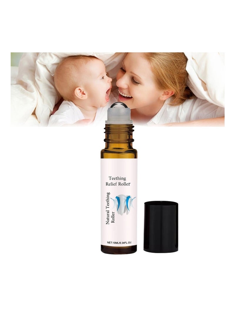 ROLLER Baby Teething Oil Roller, 10 ml Teething Roller Baby, Teething Oil Roller, Teething Natural Pain Relief Roller, Teething Natural Pain Relief Roller, Reduce Teething Discomfort - Image 1