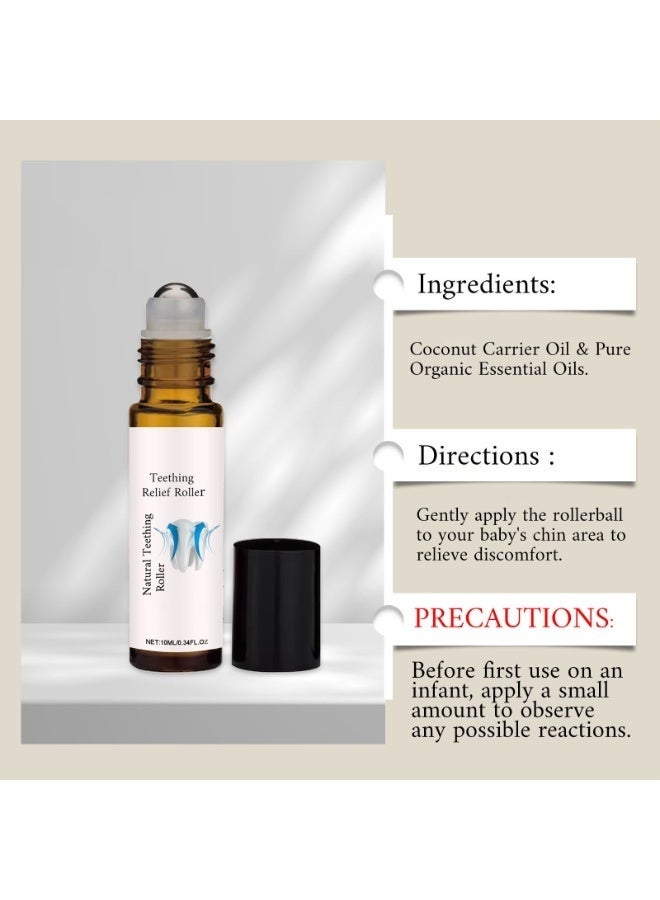 ROLLER Baby Teething Oil Roller, 10 ml Teething Roller Baby, Teething Oil Roller, Teething Natural Pain Relief Roller, Teething Natural Pain Relief Roller, Reduce Teething Discomfort - Image 2