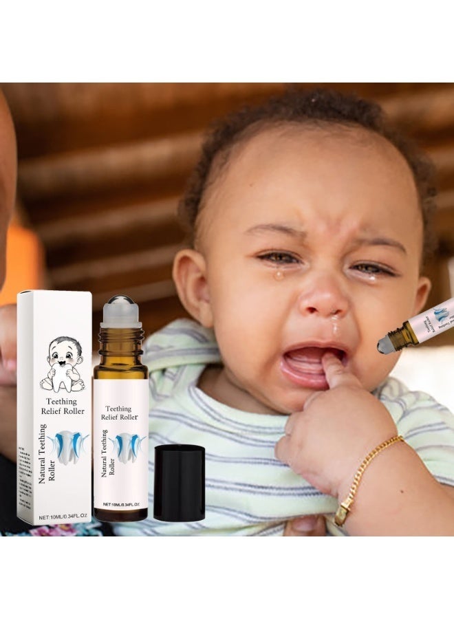 ROLLER Baby Teething Oil Roller, 10 ml Teething Roller Baby, Teething Oil Roller, Teething Natural Pain Relief Roller, Teething Natural Pain Relief Roller, Reduce Teething Discomfort - Image 4
