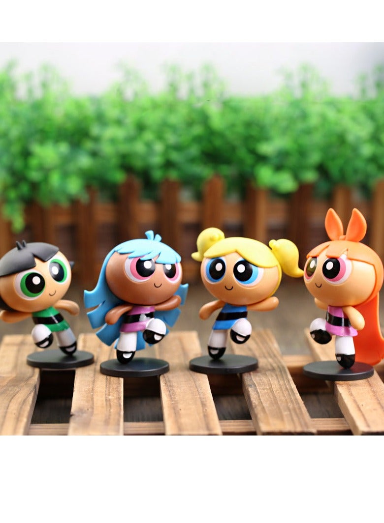 general Animation blind box flying policewoman, Overlord beautiful girl model doll, flower, bubble, cloth, Mao Mao baby (8.5cm) - Image 2