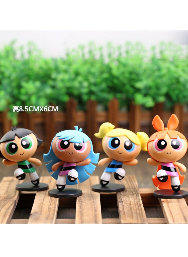 general Animation blind box flying policewoman, Overlord beautiful girl model doll, flower, bubble, cloth, Mao Mao baby (8.5cm) - Image 4