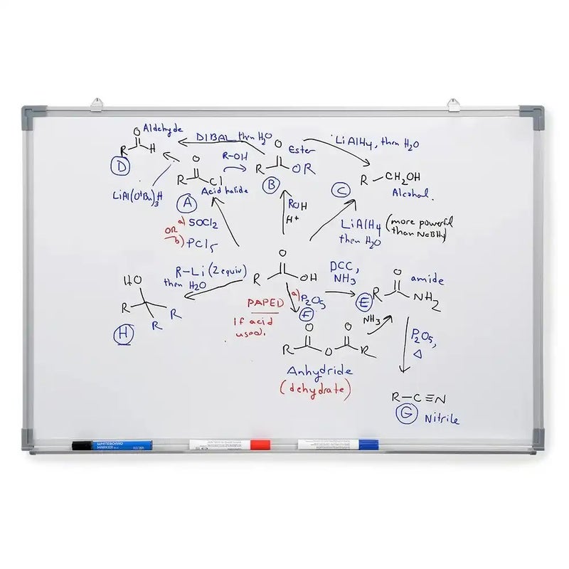 Dry Erase Magnetic White Board With Special Lacquered Surface For Pens And Duster- 70X100cm - Image 1