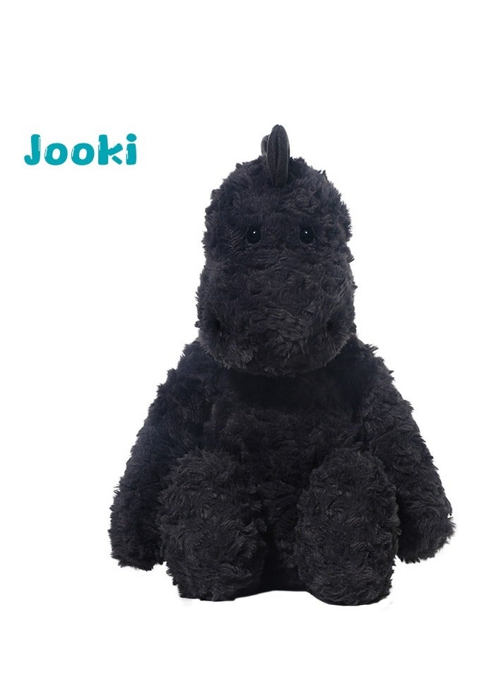 Jooki Fun Welsh Velociraptor Plush Toy Cute Little Dinosaur Doll Sleeping Pillow Birthday Gift for Girls, 50cm Length (Black) - Image 1