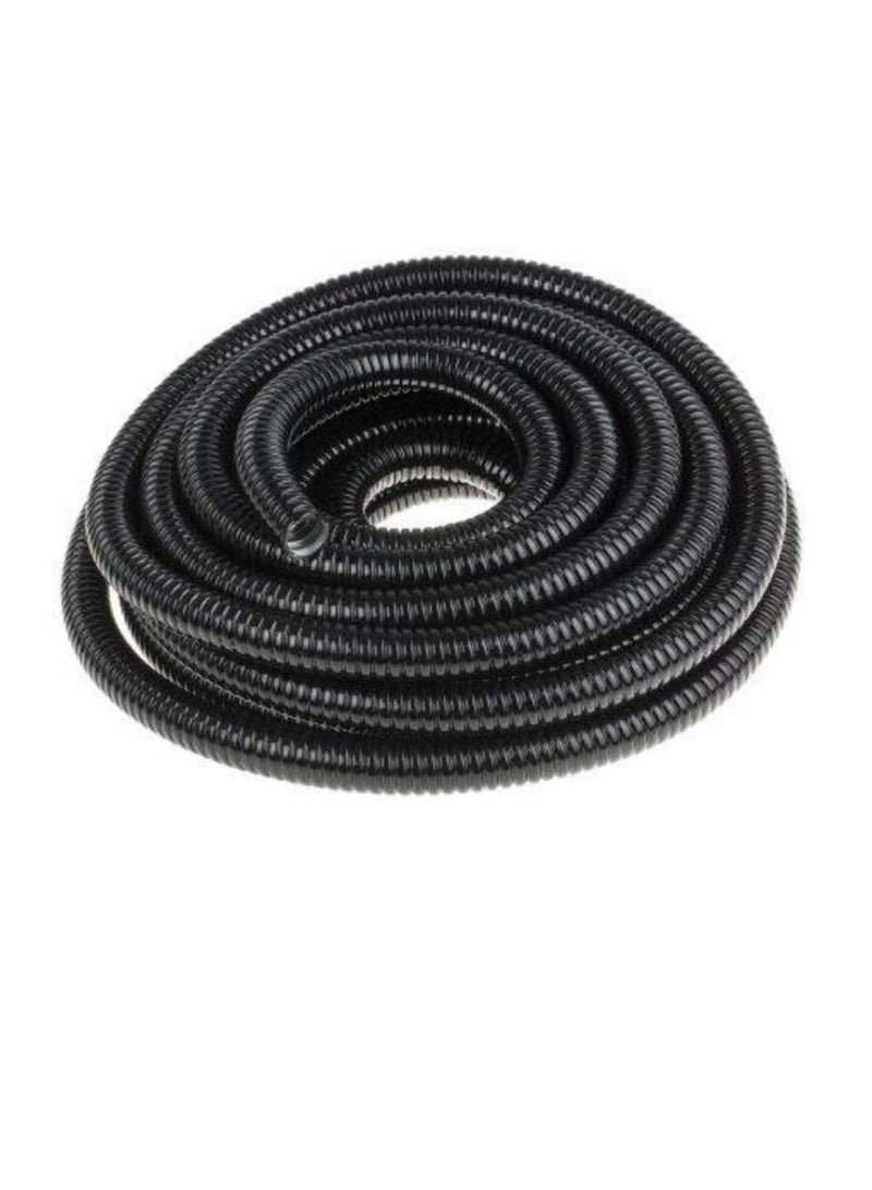 PVC Coated Galvanized Steel Flexible Conduit Black for Protection of Cable and Wire in Tunnels, Hospitals, High-rise Office Blocks and Public Buildings, Underground Etc. (25mm x 10 Meter)  - Image 1