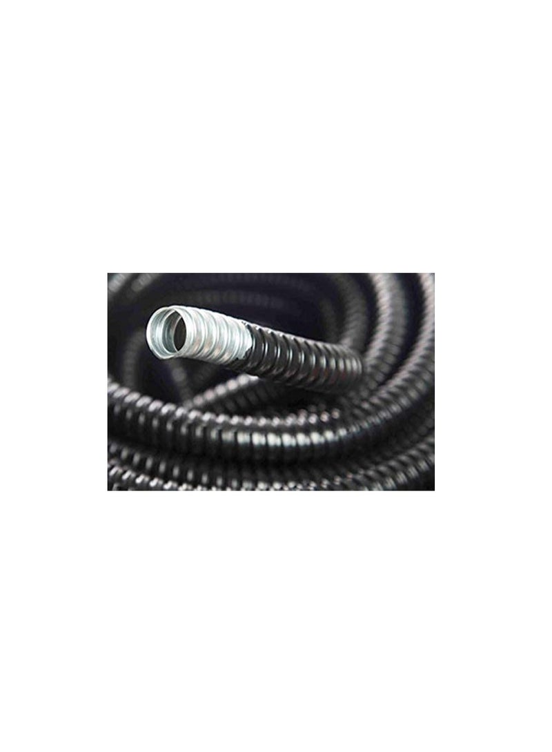 PVC Coated Galvanized Steel Flexible Conduit Black for Protection of Cable and Wire in Tunnels, Hospitals, High-rise Office Blocks and Public Buildings, Underground Etc. (25mm x 10 Meter)  - Image 3