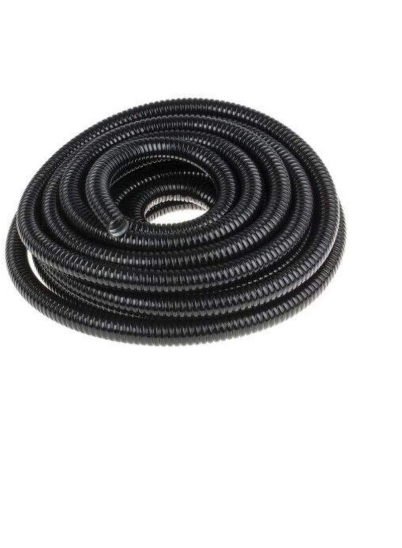 PVC Coated Galvanized Steel Flexible Conduit Black for Protection of Cable and Wire in Tunnels, Hospitals, High-rise Office Blocks and Public Buildings, Underground Etc. (25mm x 10 Meter)  - Image 2
