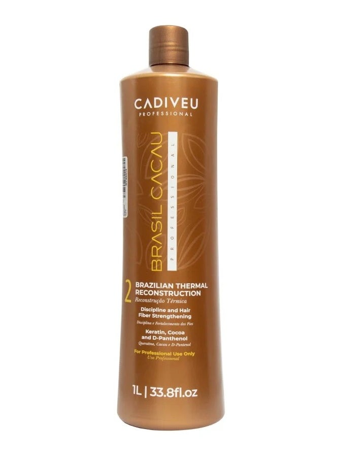 Brasil Cacau - Brazilian Thermal Reconstruction  Keratin For Silky Hair 1000 ML - Image 1