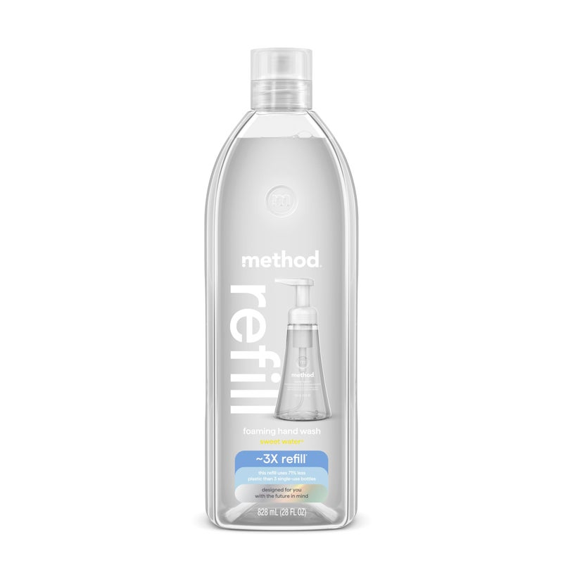 Method Foaming Hand Soap, Refill, Sweet Water, Recyclable Bottle, 28 oz, (Pack of 1) (Packaging May Vary) - Image 1
