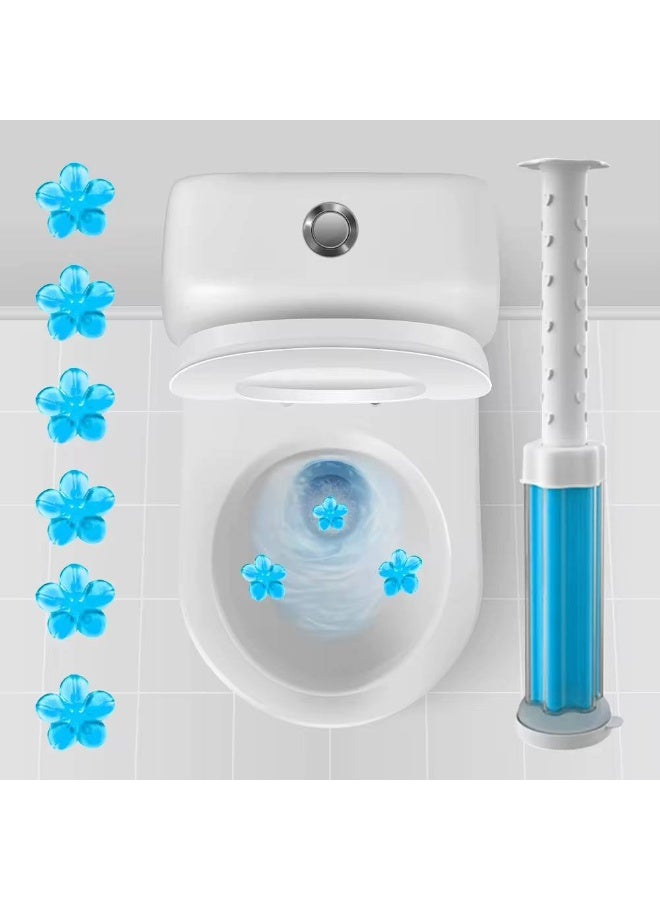 Toilet Gel Cleaner & Freshener in Rose Shape – Long-Lasting Strong Fragrance – Effective Cleaning & Deodorizing – Random Scent Selection - Image 1