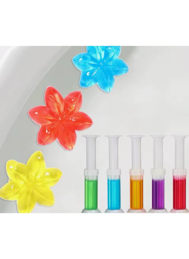 Toilet Gel Cleaner & Freshener in Rose Shape – Long-Lasting Strong Fragrance – Effective Cleaning & Deodorizing – Random Scent Selection - Image 2