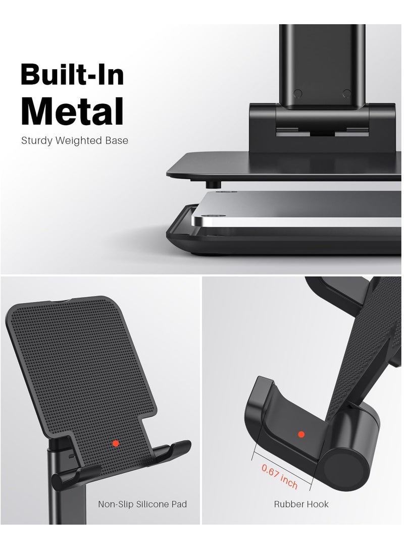 MIXDE Tablet Stand Foldable & Adjustable, Portable Monitor Stand 5.55 * 3.94" Wide, Fit for iPad Holder Stand Compatible with iPad Pro 11, 12.9/for iPad 10.9; Surface Pro; Portable Monitor 4.7-15.6"  - Image 5