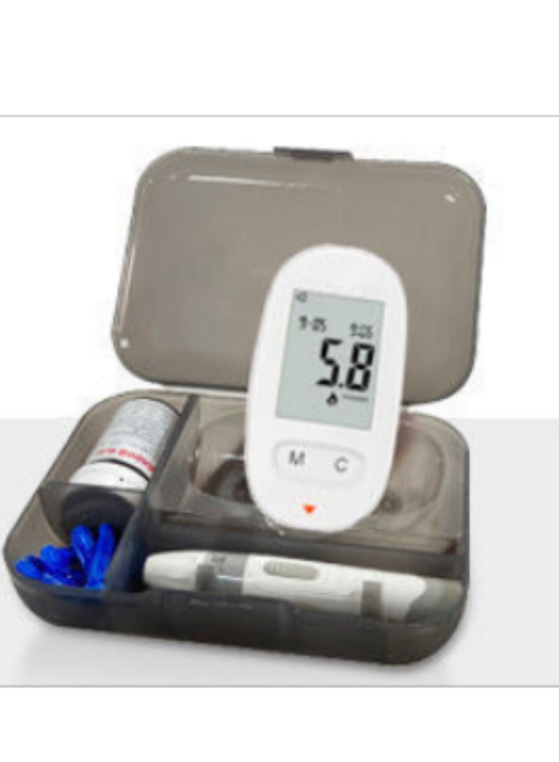 كول بيبي جهاز قياس سكر الدم التلقائي Home Smart Chip الدم شريحة اختبار 50 قطعة 50 إبرة جمع الدم 50 قطعة من لوح التطهير 1 صندوق تخزين … - Image 2