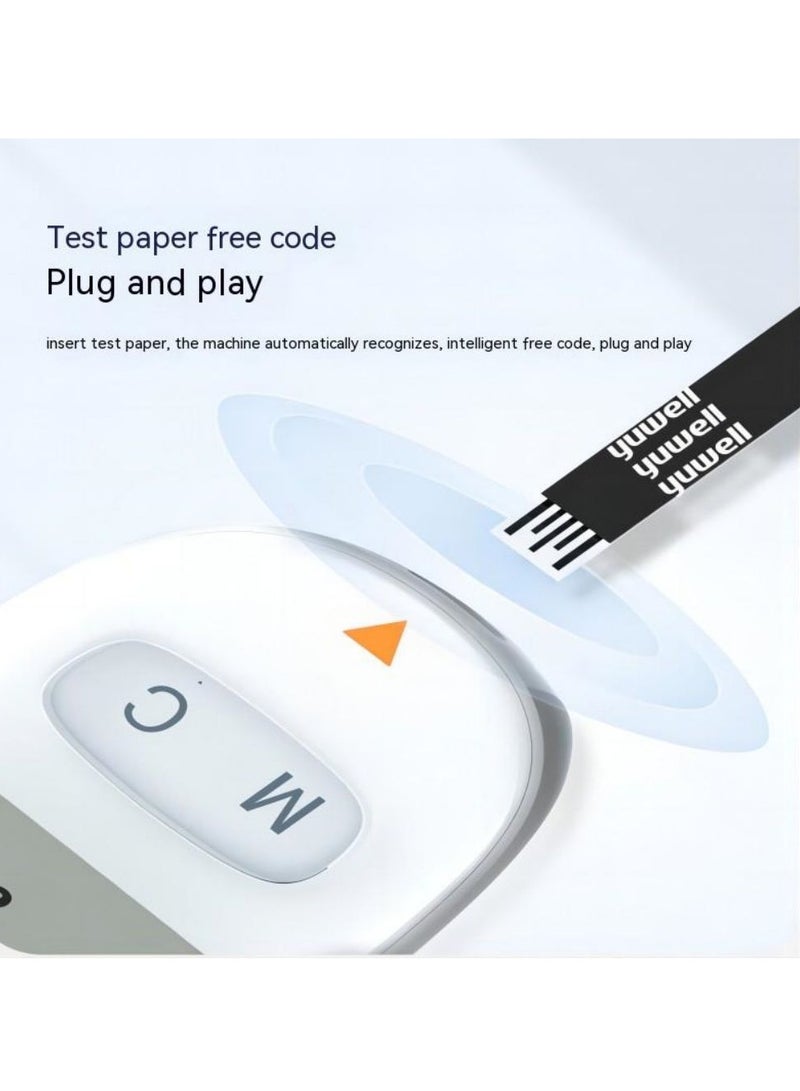 كول بيبي جهاز قياس سكر الدم التلقائي Home Smart Chip الدم شريحة اختبار 50 قطعة 50 إبرة جمع الدم 50 قطعة من لوح التطهير 1 صندوق تخزين … - Image 3