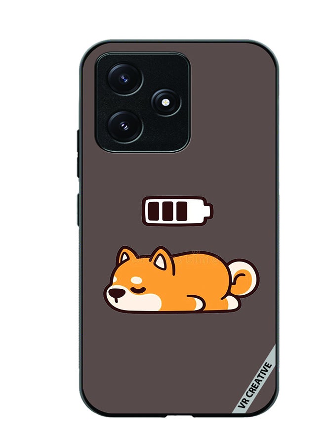 VR CREATIVE Protective Case Cover For Xiaomi Poco M6 Pro 5G Sleeping Cat Design Multicolour - Image 1