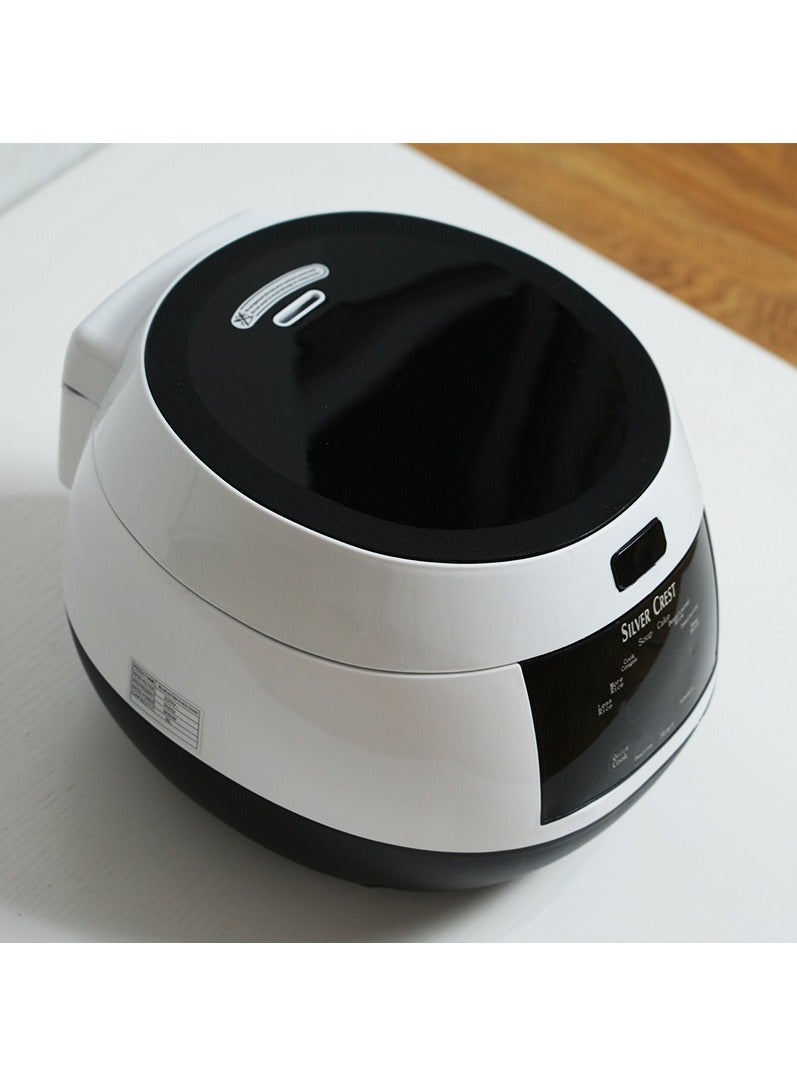 سيلفر كريست جهاز طهي أرز كهربائي 5 لتر مع قدر بخاري, طباخ متعدد الاستخدامات ذكي للأرز والحساء واليخنة والكعك, مزود بمؤقت ووظيفة الحجز والحفاظ على الدفء, جهاز طهي الأرز كهربائي للاستخدام المنزلي المطبخ العائلة - Image 4