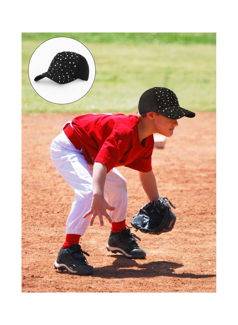 Y&D 2 Pcs Adjustable Breathable Rhinestone Baseball Cap for Women Men Sequins Casual Sports Hat - Image 4