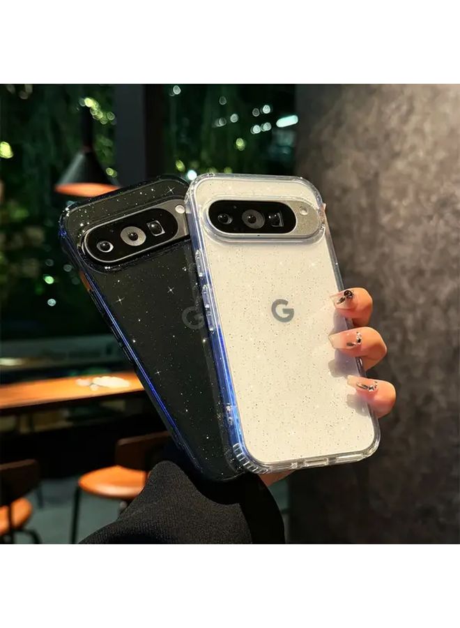 Sparkly Transparent Black Protective Case For Google Pixel 10 Pro - Image 1