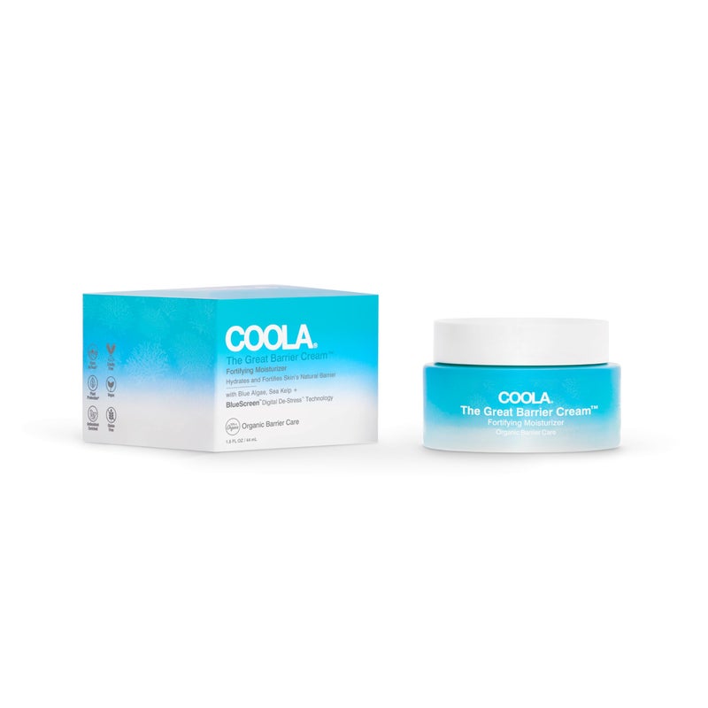 Coola Organic The Great Barrier Cream Face Moisturizer Dermatologist Tested Skin Barrier Protection Vegan and Gluten Free 15 Fl Oz