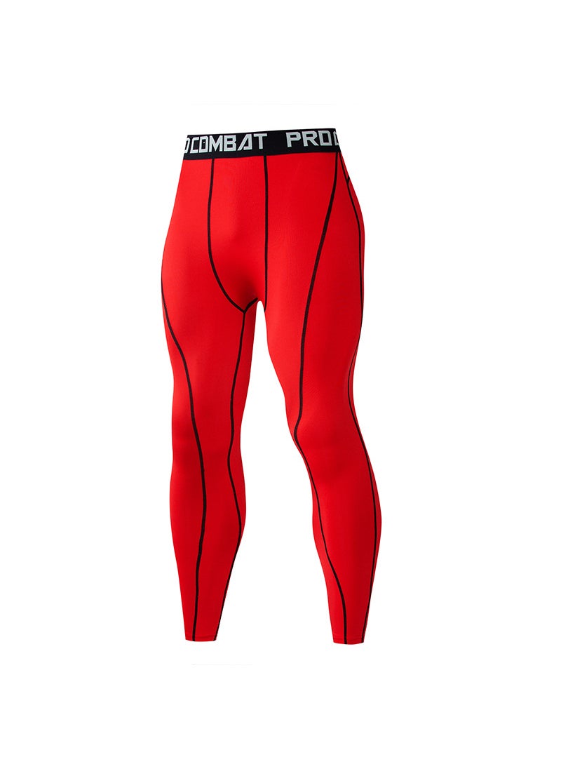 Generic - Mens Colorful High-Elastic Fitness Running Tights White Trousers - Image 1