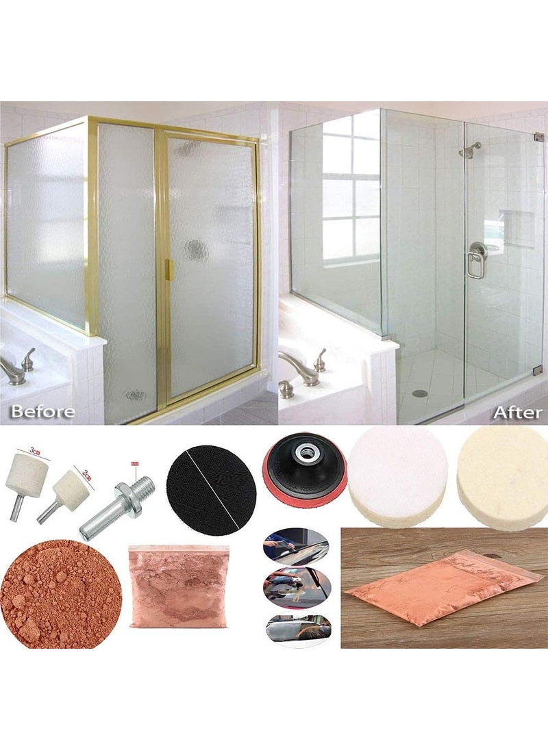 DIY Crafts DIY Crafts CTDIYHI23752 9 Pcs Window Mirror Glasses Ceramic Tiles Accessories Cleaning Polishe Repair Kit Easy Use Wheel Cerium  - Image 2