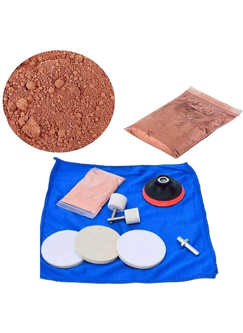 DIY Crafts DIY Crafts CTDIYHI23752 9 Pcs Window Mirror Glasses Ceramic Tiles Accessories Cleaning Polishe Repair Kit Easy Use Wheel Cerium  - Image 1