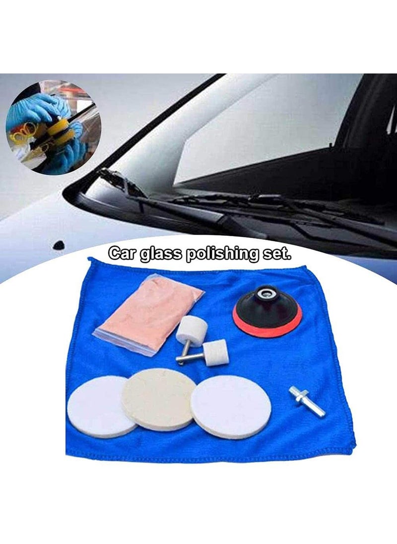 DIY Crafts DIY Crafts CTDIYHI23752 9 Pcs Window Mirror Glasses Ceramic Tiles Accessories Cleaning Polishe Repair Kit Easy Use Wheel Cerium  - Image 4