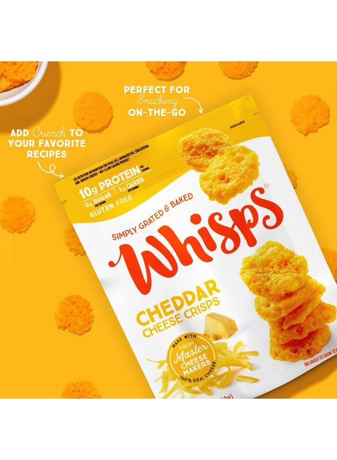 Whisps Cheddar Cheese Crisps | Keto Snack, No Gluten, No Sugar, Low Carb, High Protein | 2.12oz (3 Pack) - Image 4