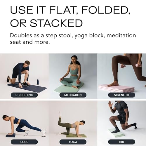 Stakt The Original Foldable Yoga Mat, Premium Foldable Exercise & Workout Mat with Non-Slip Surface, Lightweight Portable for Studio or Home Use, As Seen on Shark Tank - Dune - Image 5