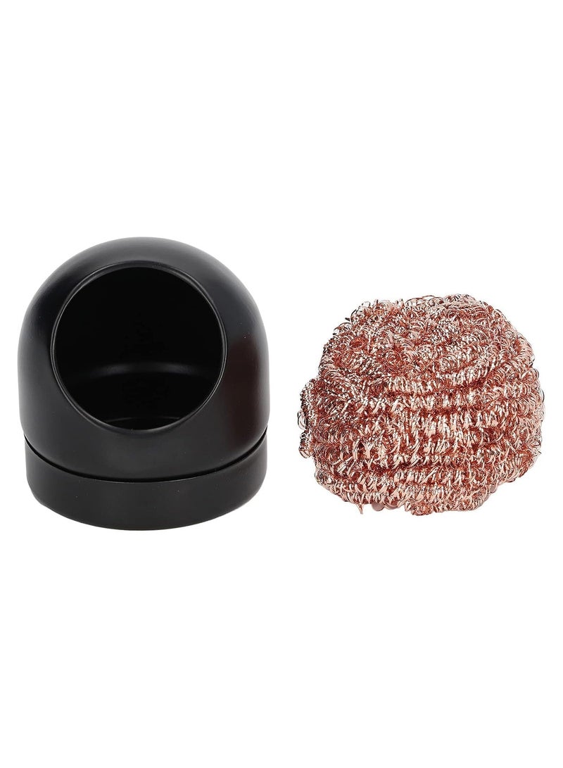 Rubik Soldering Tip Cleaner 3pcs Ball Brass Wire and 1 Metal Base, Welding Solder Iron Head Cleaning - No Water Needed - Image 3