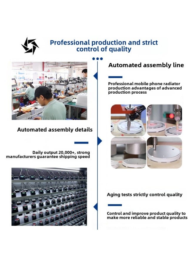 SL16 Semiconductor Mobile Phone Radiator Icing Refrigeration Back Clip Mobile Phone Cooling Artifact Game E-sports Live Universal-Color:Sl-17 Regular Model 【without Digital Display】 Black - Image 4