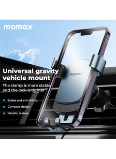 Momax Momax MoVe Universal Easy Car Mount Automatic Gravity Lock - Grey  - Image 2