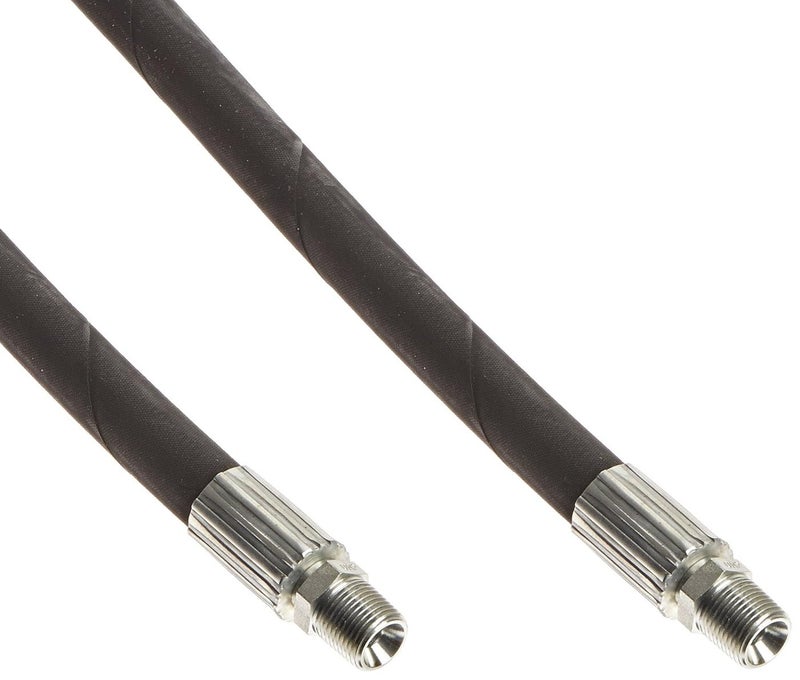 Apache 98398250 38 x 96 2Wire Hydraulic Hose Male x Male Assembly Black L