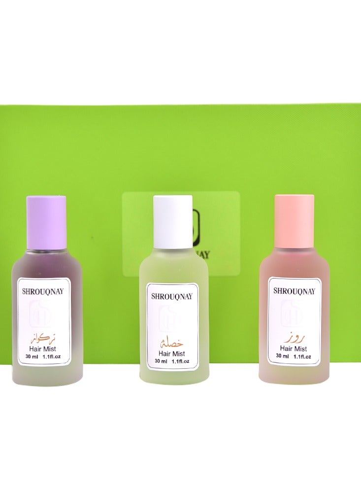 SHROUQNAY Hair Mist Set 3 Pieces 30 ml from Shrouq Nay  - Image 1