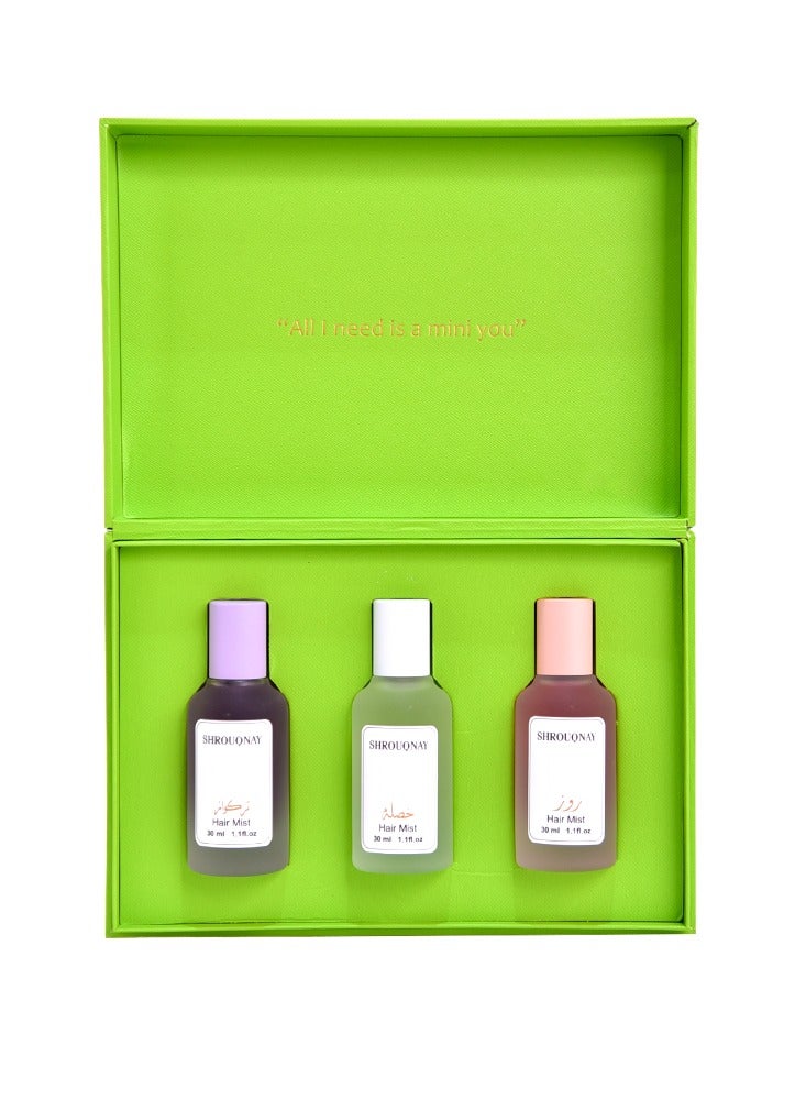SHROUQNAY Hair Mist Set 3 Pieces 30 ml from Shrouq Nay  - Image 2