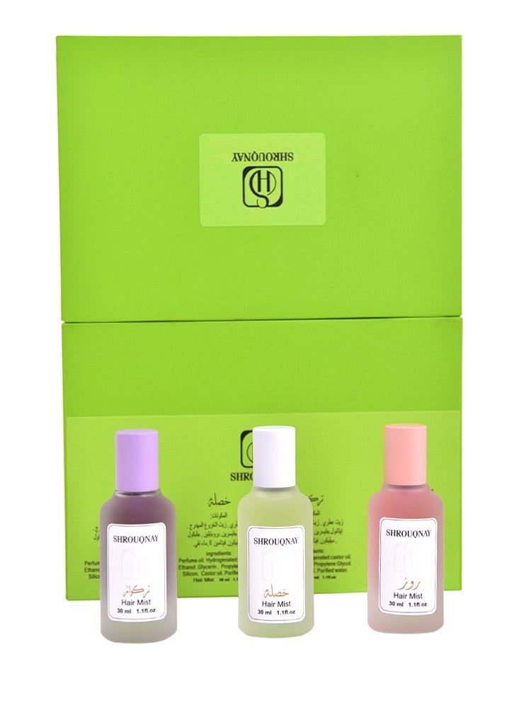 SHROUQNAY Hair Mist Set 3 Pieces 30 ml from Shrouq Nay  - Image 3