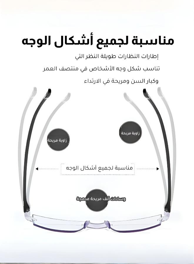 نظارات قراءة ذكية مضادة للضوء الأزرق بتقنية التكبير - Image 2