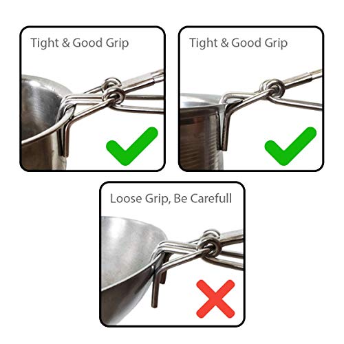 faas Stainless Steel Pakkad Wire Tong Hot Utensils Holder or Gripper (Pack of 1) - Image 3