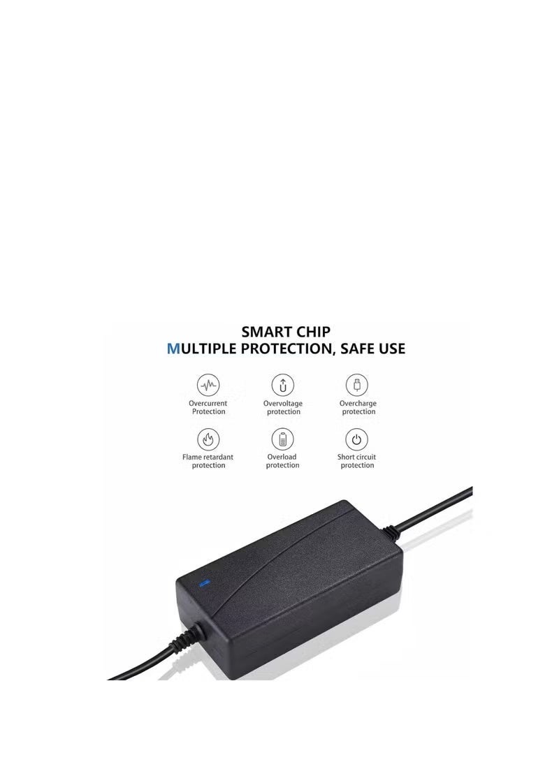 Lynacz Original بديل لكابل الطاقة 24V AC DC لجهاز Logitech G25 G27 G29 G920 G923 G940، عجلة سباق Logitech APD DA-42H24 AD10110LF 190211-0010 190211-A030 شاحن محول كابل (أسود) - Image 4