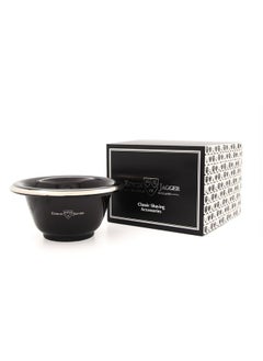Edwin Jagger Edwin Jagger RN116 Porcelain Shaving Bowl for Men for Shaving Soap or Shaving Cream (Black)  - Image 2